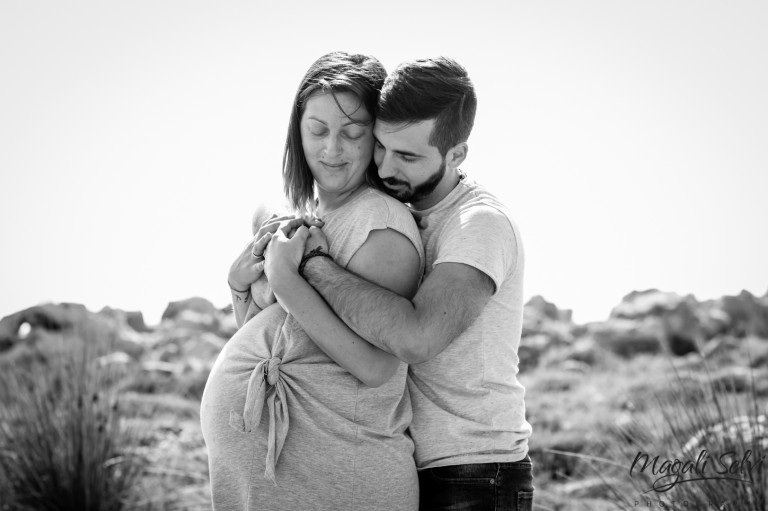 Séance photo grossesse avec Fanny et Alexandre, Antibes