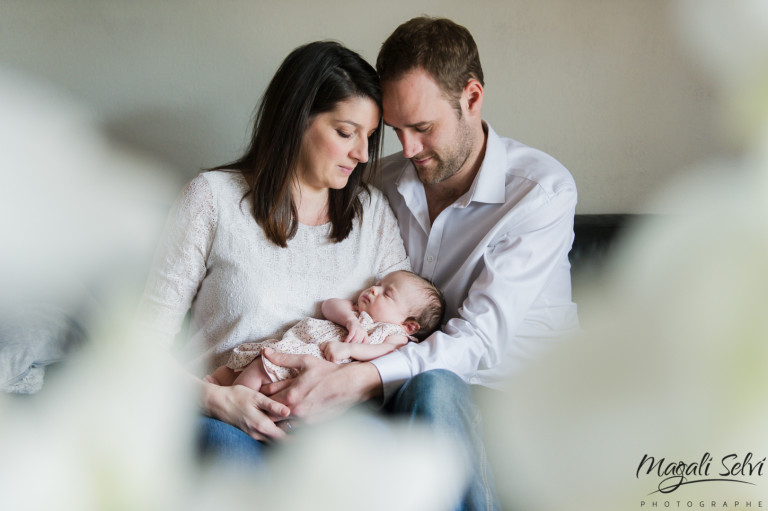 Séance photo bébé à domicile avec la jolie Elise, Valbonne