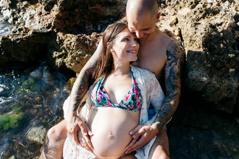 Séance photo grossesse avec Tiphaine et Cyril au Cap d’Antibes