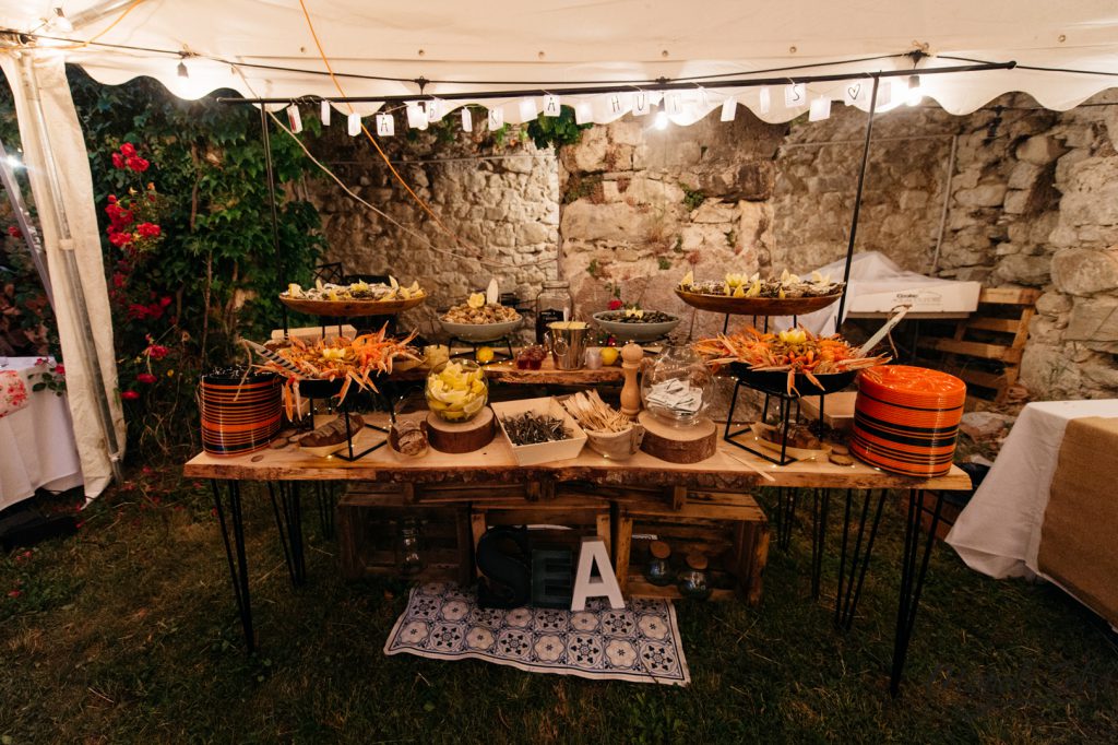 Buffet fruit de mer mariage