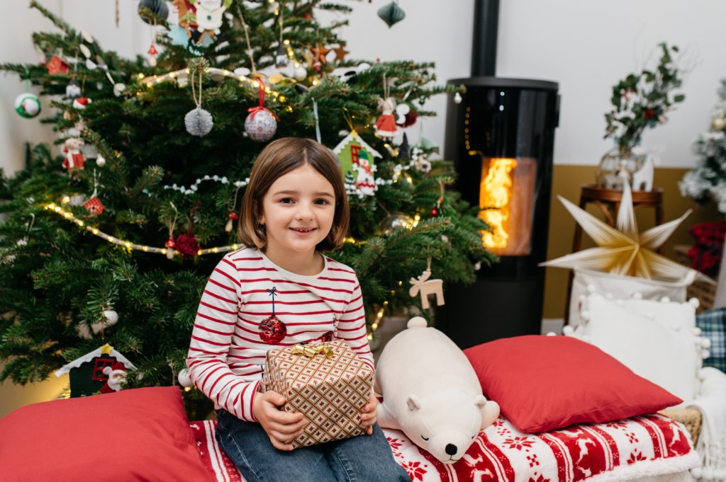 Photo de Noël enfant alpes maritimes