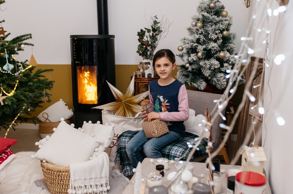 Photo de Noël enfant alpes maritimes