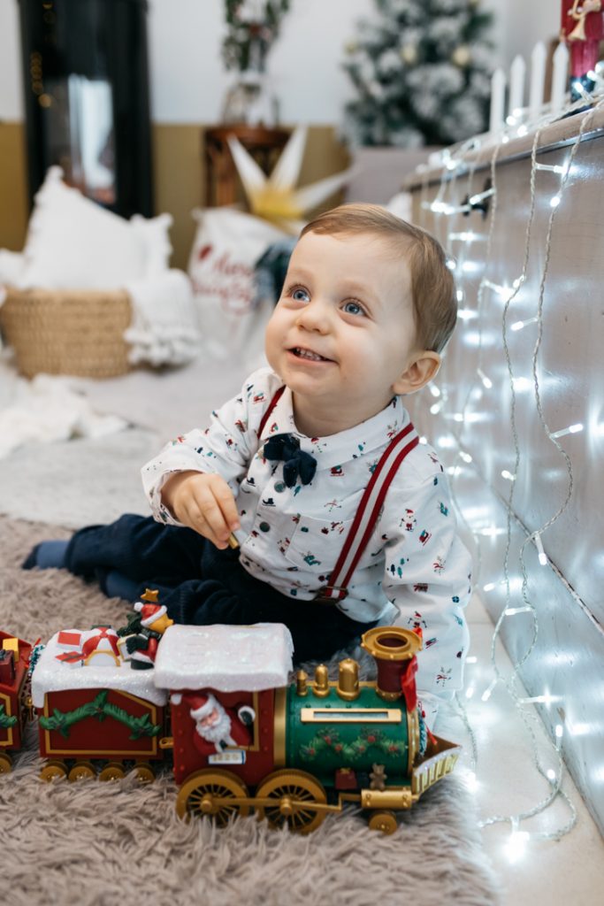 Photo de Noël enfant alpes maritimes