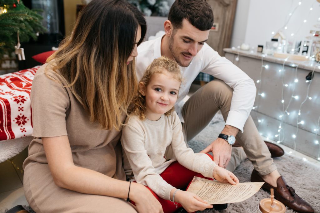 Photographe de Noël famille Nice