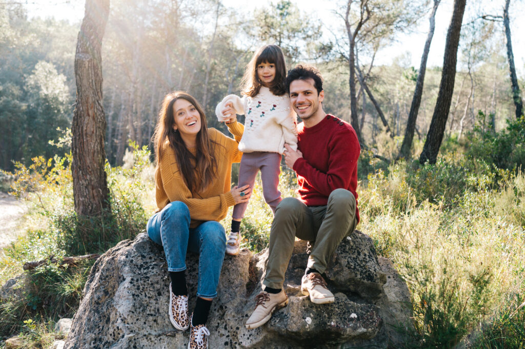 Reportage photo famille en forêt 