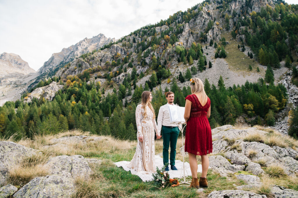 Photographe mariage à la montagne alpes maritimes