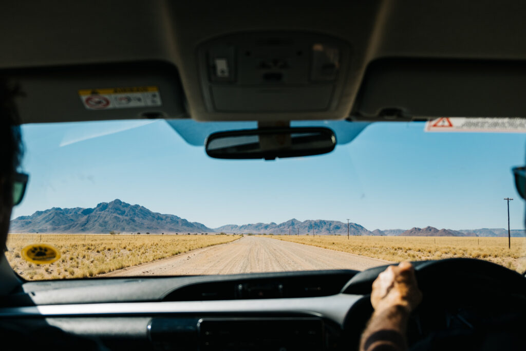 ON the road Namibia